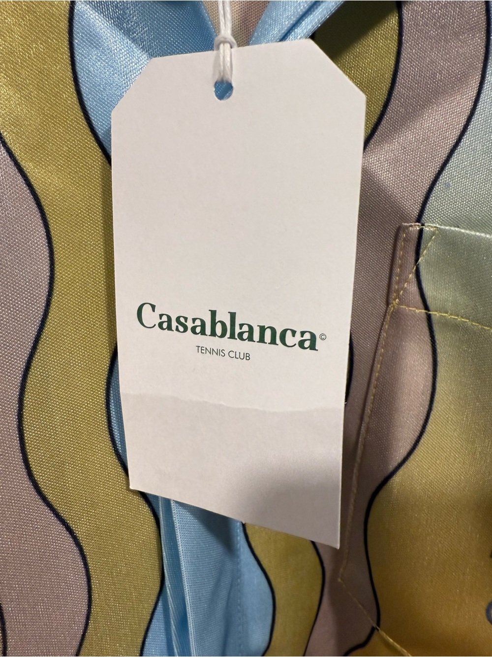 Casa Blanca Azure Futuro Optimiso Pastel Short-Sleeve Shirt - Blue/Yellow (Set) image 6